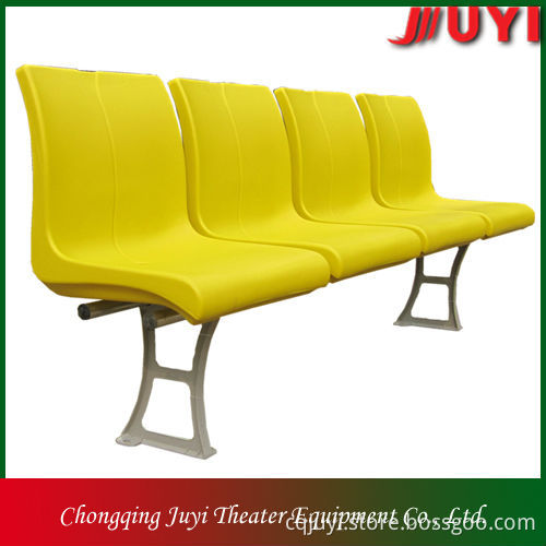 4 seats 500mm high backrest HDPE stadium chair BLM-1417